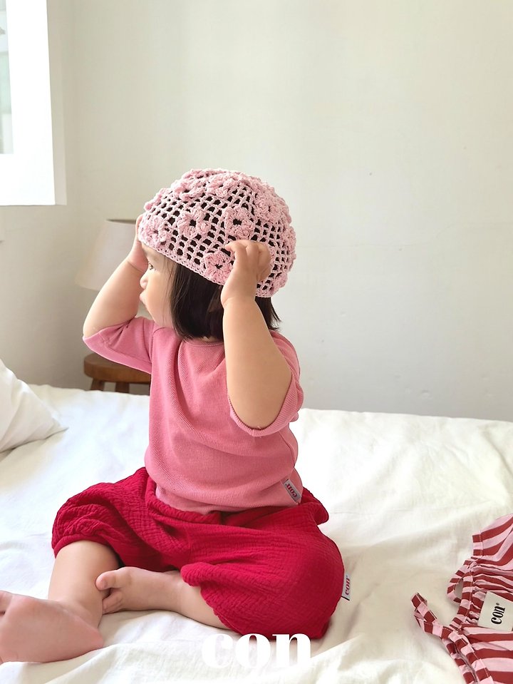 콘 몽글꽃비니