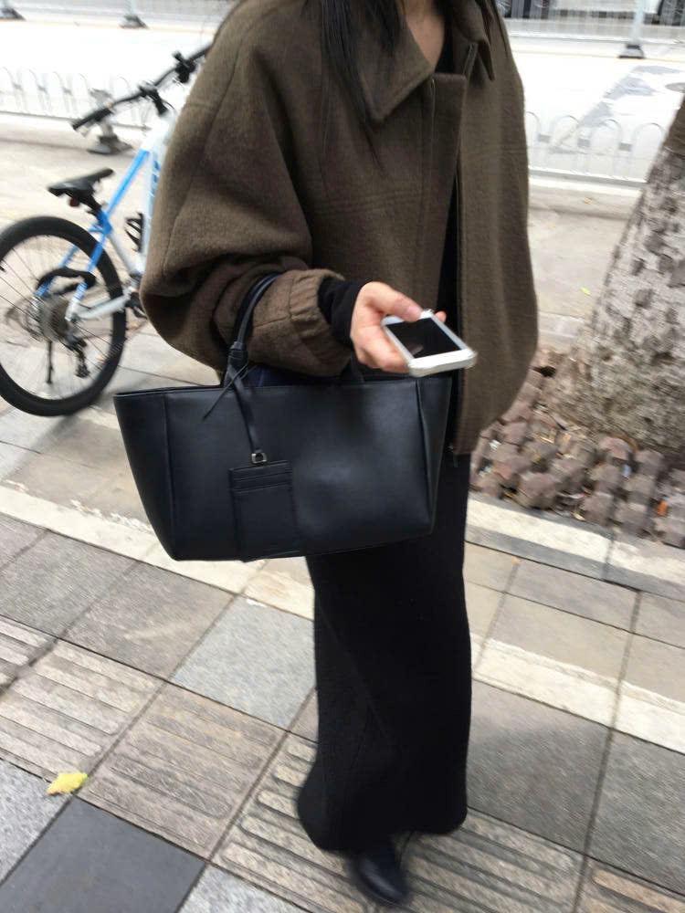 모던 토트백( 소가죽), 키링 추가옵션구매가능!