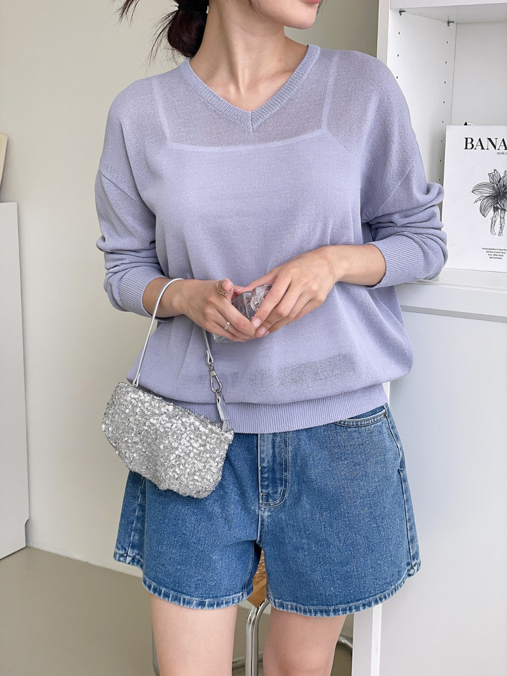 심플 데일리 오버핏 니트