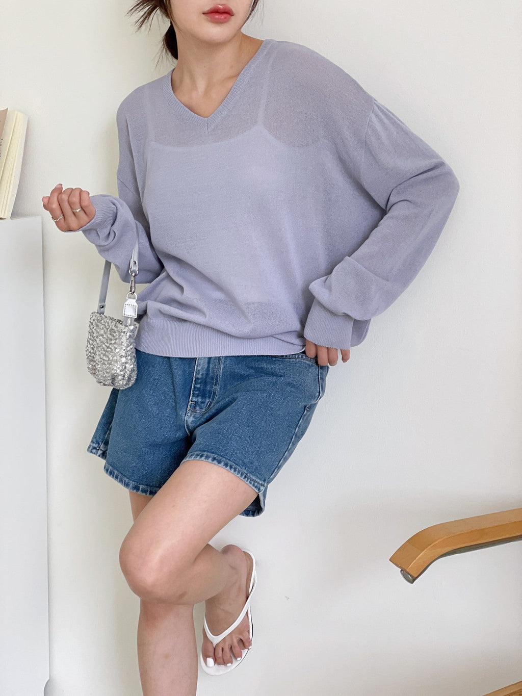 심플 데일리 오버핏 니트
