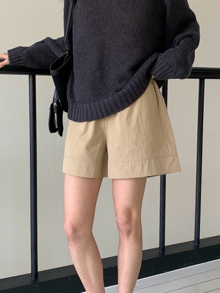 코튼 밴딩 투웨이 숏팬츠